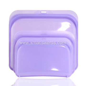 Reusable silicone food fresh bag silicone sandwich bag